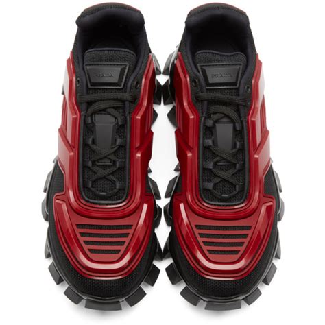 prada runners red and black|Prada sneakers.